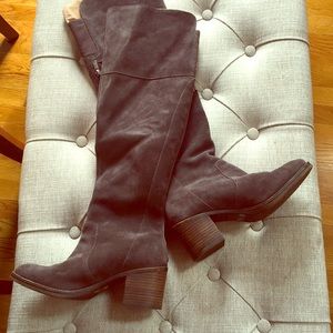 Over the knee Lucky Brand suede boots